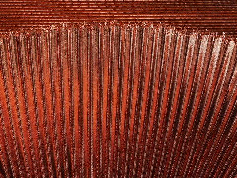 Lurex plisowany - Miedź Lurex plisowany - Miedź