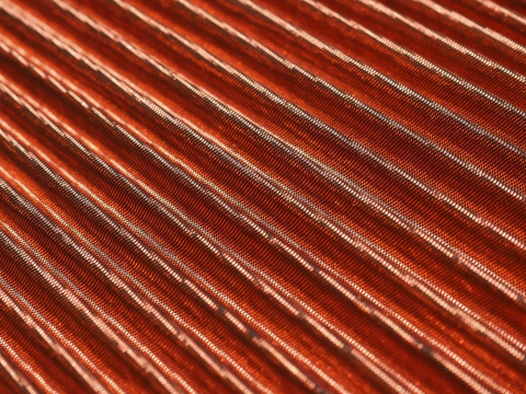 Lurex plisowany - Miedź Lurex plisowany - Miedź