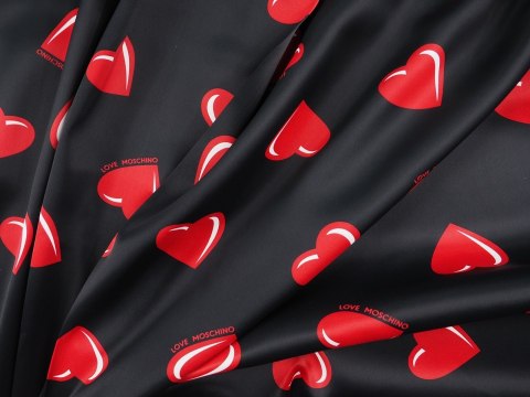 Wiskoza sygnowana - Serca Love Wiskoza sygnowana - Serca Love