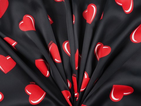 Wiskoza sygnowana - Serca Love Wiskoza sygnowana - Serca Love