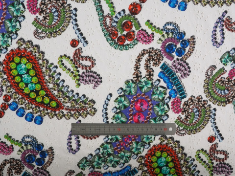 Bawełna ażurowa - Klejnoty paisley Bawełna ażurowa - Klejnoty paisley