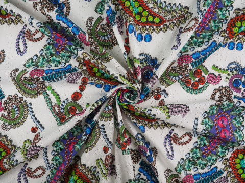 Bawełna ażurowa - Klejnoty paisley Bawełna ażurowa - Klejnoty paisley