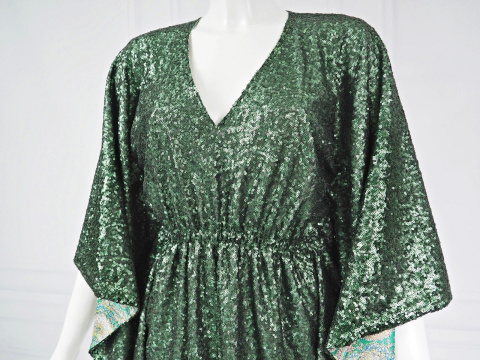 Sukienka cekinowa - Dwustronne kimono Sukienka cekinowa - Dwustronne kimono