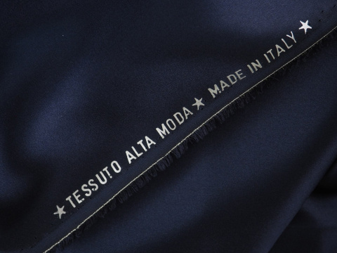 Jedwab elastyczny Alta Moda - Granat atrament Jedwab elastyczny Alta Moda - Granat atrament