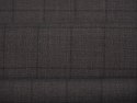 Wełna - Grafit w czarną kratę windowpane Wełna - Grafit w czarną kratę windowpane