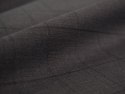 Wełna - Grafit w czarną kratę windowpane Wełna - Grafit w czarną kratę windowpane