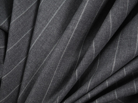 Wełna merino - Szarość z szarym prążkiem Wełna merino - Szarość z szarym prążkiem