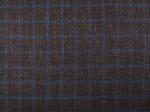 Wełna z kaszmirem - Brąz krata Loro Piana Wełna z kaszmirem - Brąz krata Loro Piana