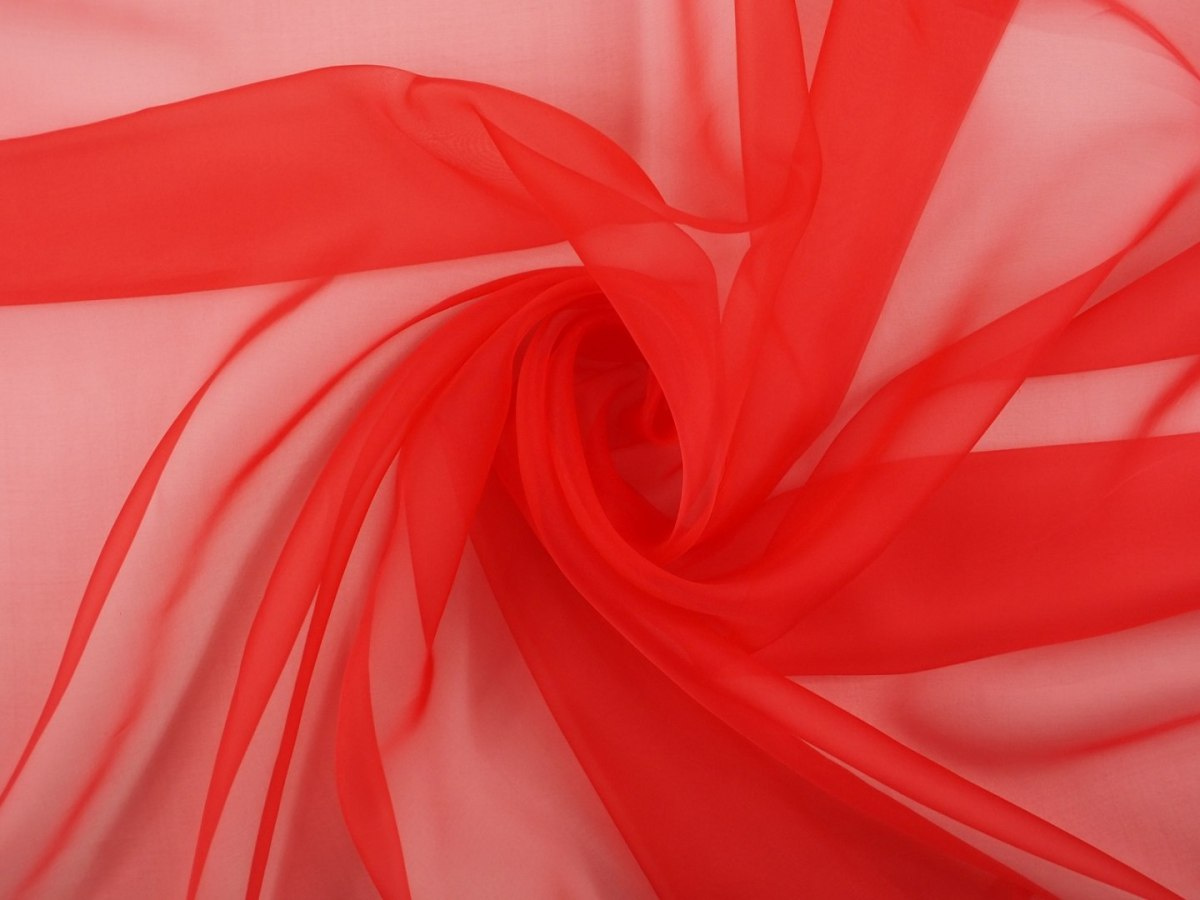 Jedwabna organza - Czerwień Jedwabna organza - Czerwień