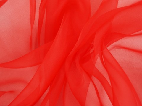 Jedwabna organza - Czerwień Jedwabna organza - Czerwień