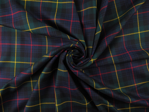 Wełna garsonkowa - Duża krata tartan Wełna garsonkowa - Duża krata tartan