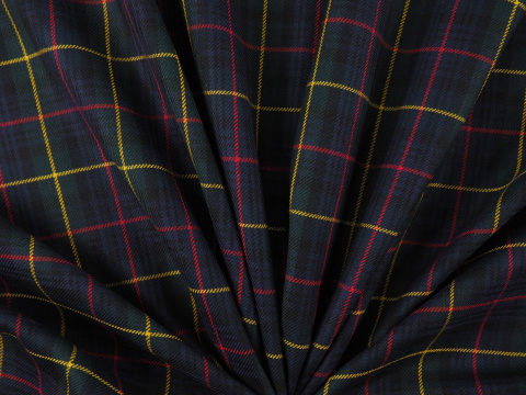 Wełna garsonkowa - Mała krata tartan Wełna garsonkowa - Mała krata tartan
