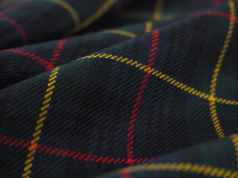 Wełna garsonkowa - Mała krata tartan Wełna garsonkowa - Mała krata tartan