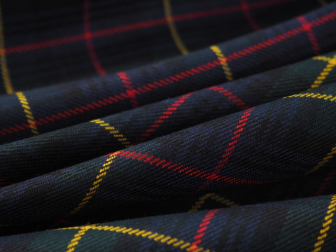 Wełna garsonkowa - Mała krata tartan Wełna garsonkowa - Mała krata tartan