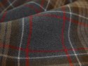 Wełna garsonkowa - Beżowo-szara krata tartan Wełna garsonkowa - Beżowo-szara krata tartan
