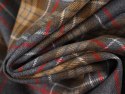 Wełna garsonkowa - Beżowo-szara krata tartan Wełna garsonkowa - Beżowo-szara krata tartan