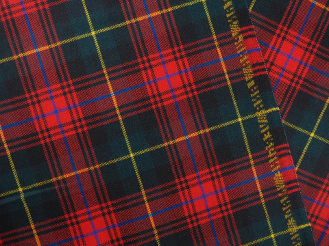 Wełna garsonkowa - Szkocka krata tartan Wełna garsonkowa - Szkocka krata tartan