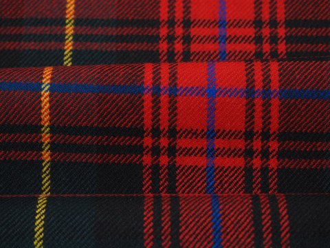 Wełna garsonkowa - Szkocka krata tartan Wełna garsonkowa - Szkocka krata tartan