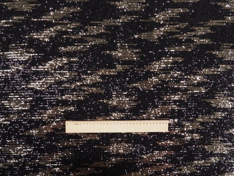 Cekiny elastyczne - Czarne i złote wzory Cekiny elastyczne - Czarne i złote wzory
