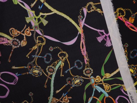 Jedwab - Kolorowe strzemiona i klucze Jedwab - Kolorowe strzemiona i klucze