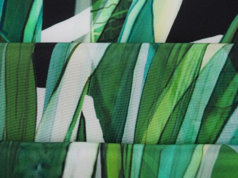 Jedwab elastyczny - Orchidee i zebra Jedwab elastyczny - Orchidee i zebra