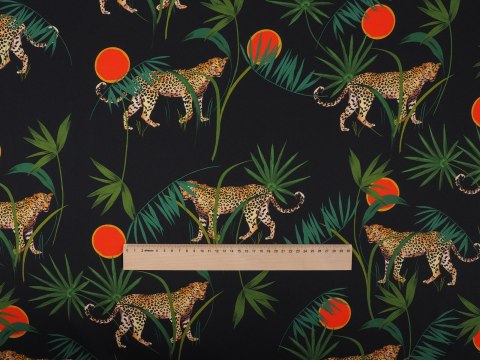 Jedwab twill - Gepardy i słońca Jedwab twill - Gepardy i słońca