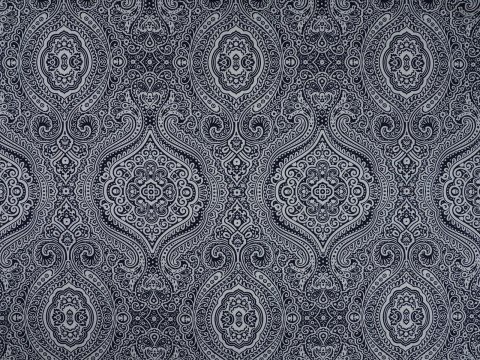 Bawełna - Duże ornamenty granat Bawełna - Duże ornamenty granat