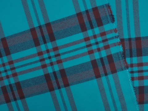Wełna garsonkowa - Morska krata Wełna garsonkowa - Morska krata