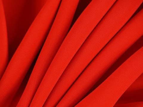Wiskoza elastyczna - Czerwień z nutą pomarańczy Wiskoza elastyczna - Czerwień z nutą pomarańczy