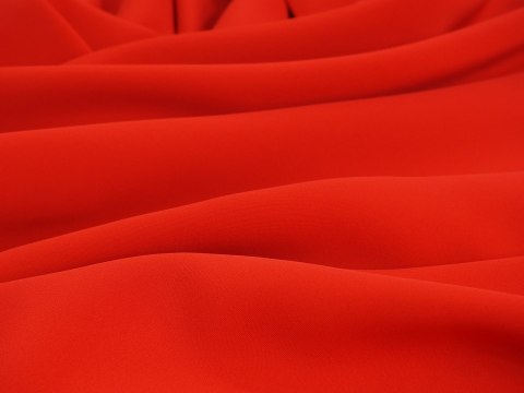 Wiskoza elastyczna - Czerwień z nutą pomarańczy Wiskoza elastyczna - Czerwień z nutą pomarańczy