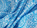 Bawełna - Błękitny paisley na bieli Bawełna - Błękitny paisley na bieli