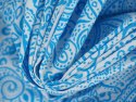 Bawełna - Błękitny paisley na bieli Bawełna - Błękitny paisley na bieli