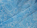 Bawełna - Błękitny paisley na bieli Bawełna - Błękitny paisley na bieli