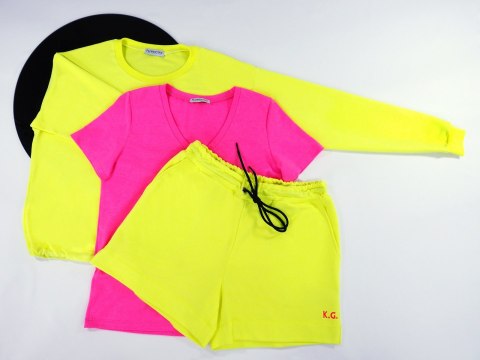 Szorty Personalizowane Pink - Róż Neon S Szorty Personalizowane Pink - Róż Neon S