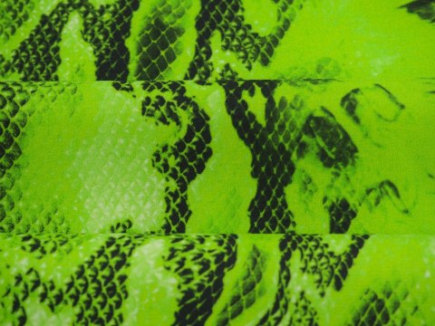Jedwab elastyczny - Zielona skóra węża Jedwab elastyczny - Zielona skóra węża