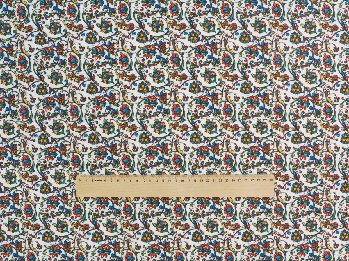 Bawełna - Kwiatowe ornamenty Bawełna - Kwiatowe ornamenty