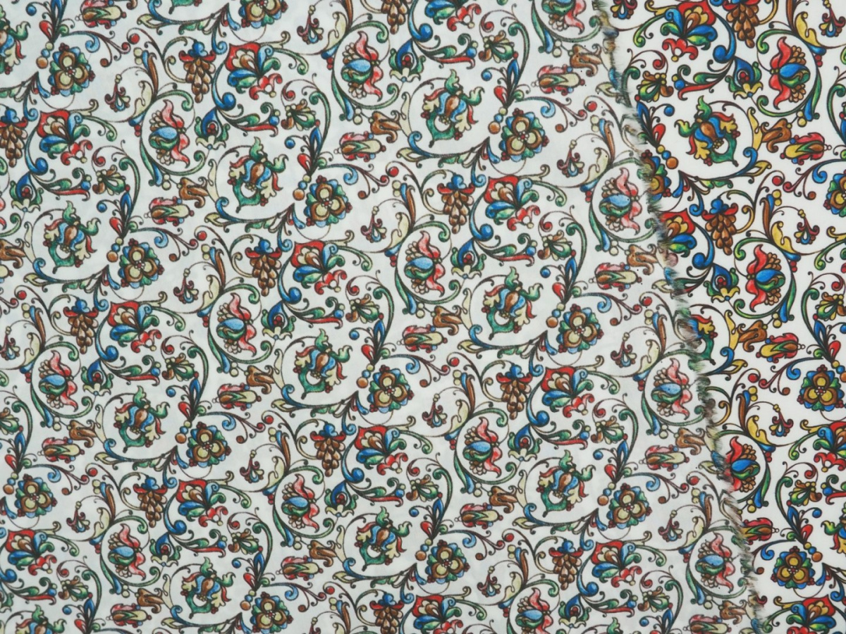 Bawełna - Kwiatowe ornamenty Bawełna - Kwiatowe ornamenty