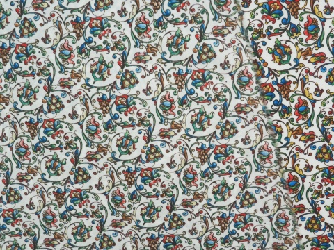 Bawełna - Kwiatowe ornamenty Bawełna - Kwiatowe ornamenty