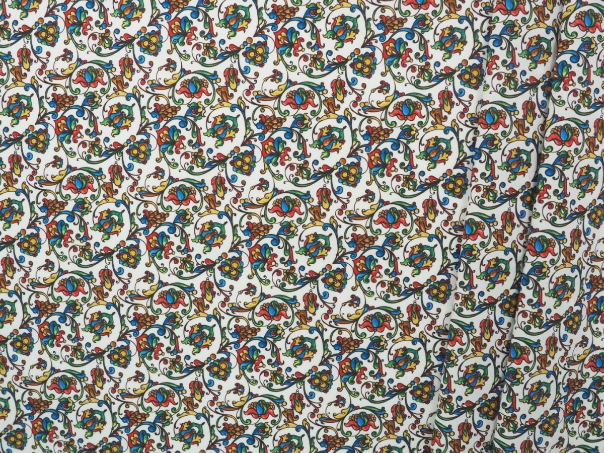 Bawełna - Kwiatowe ornamenty Bawełna - Kwiatowe ornamenty