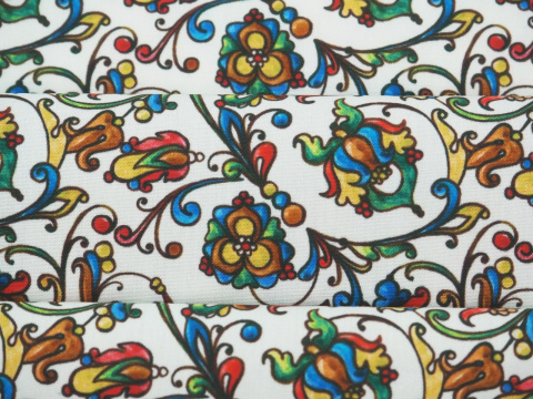 Bawełna - Kwiatowe ornamenty Bawełna - Kwiatowe ornamenty