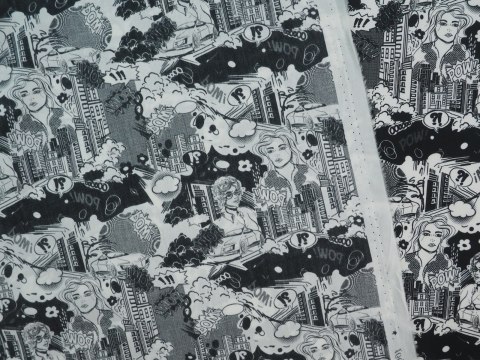 Bawełna - Komiksowy wzór Bawełna - Komiksowy wzór