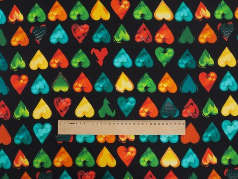 Jedwab sygnowany - Serca twill Jedwab sygnowany - Serca twill