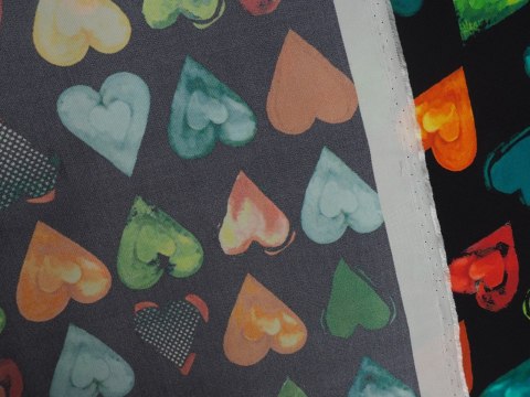 Jedwab sygnowany - Serca twill Jedwab sygnowany - Serca twill