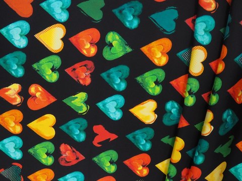 Jedwab sygnowany - Serca twill Jedwab sygnowany - Serca twill