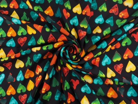 Jedwab sygnowany - Serca twill Jedwab sygnowany - Serca twill