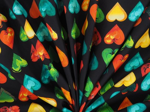 Jedwab sygnowany - Serca twill Jedwab sygnowany - Serca twill