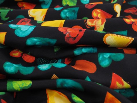 Jedwab sygnowany - Serca twill Jedwab sygnowany - Serca twill