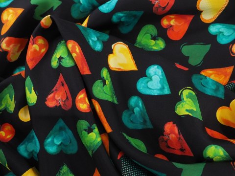 Jedwab sygnowany - Serca twill Jedwab sygnowany - Serca twill