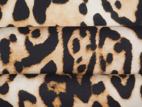 Jedwab twill - Ciepła pantera Jedwab twill - Ciepła pantera