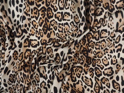 Jedwab twill - Ciepła pantera Jedwab twill - Ciepła pantera